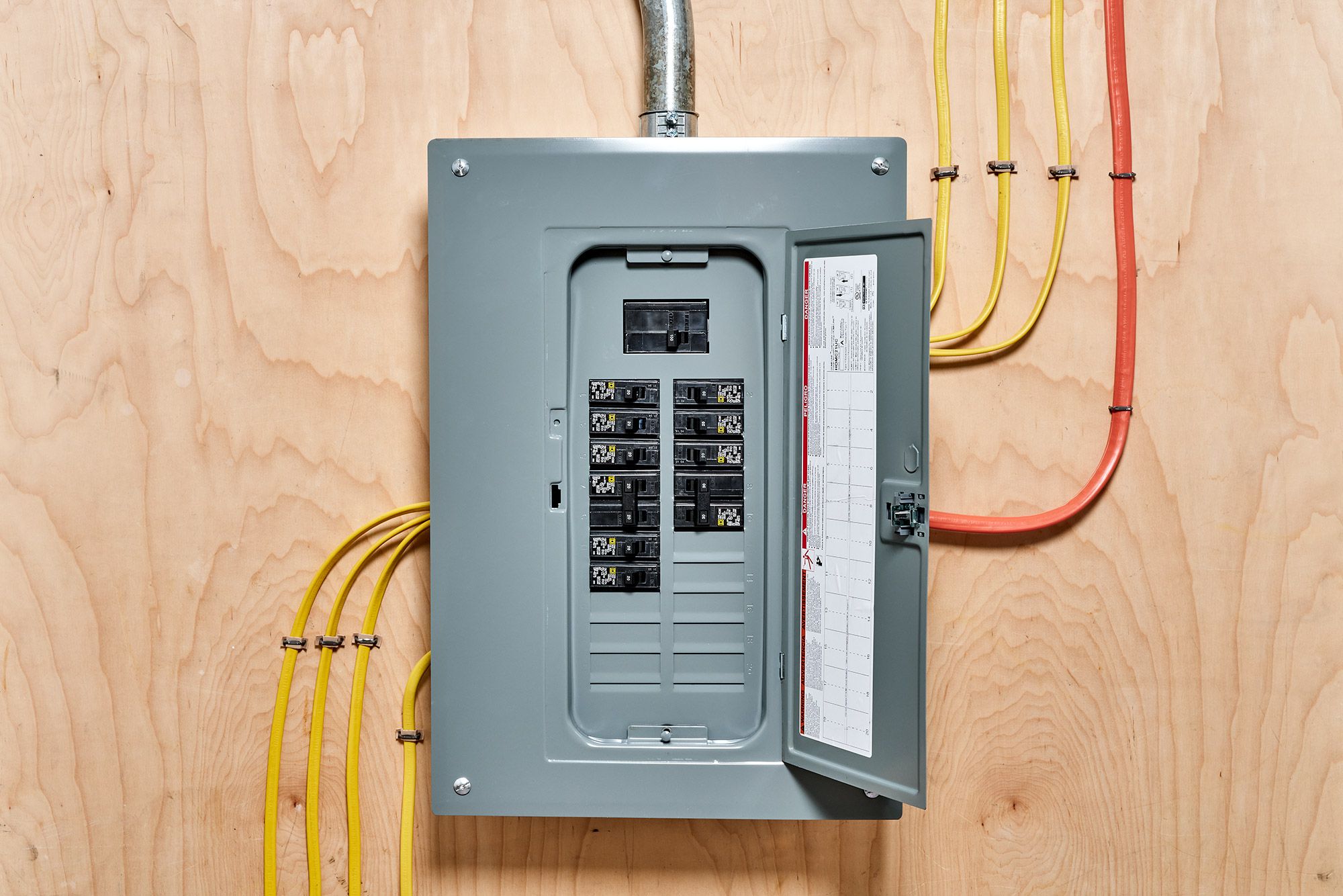 Electrical panel upgrade with modern circuit breakers